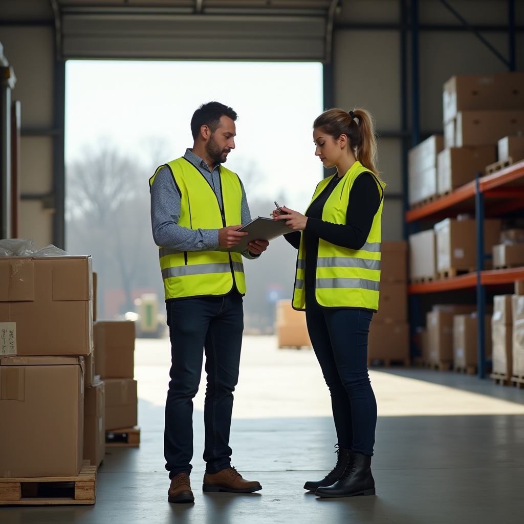 Приёмка товаров на складе торговой компании