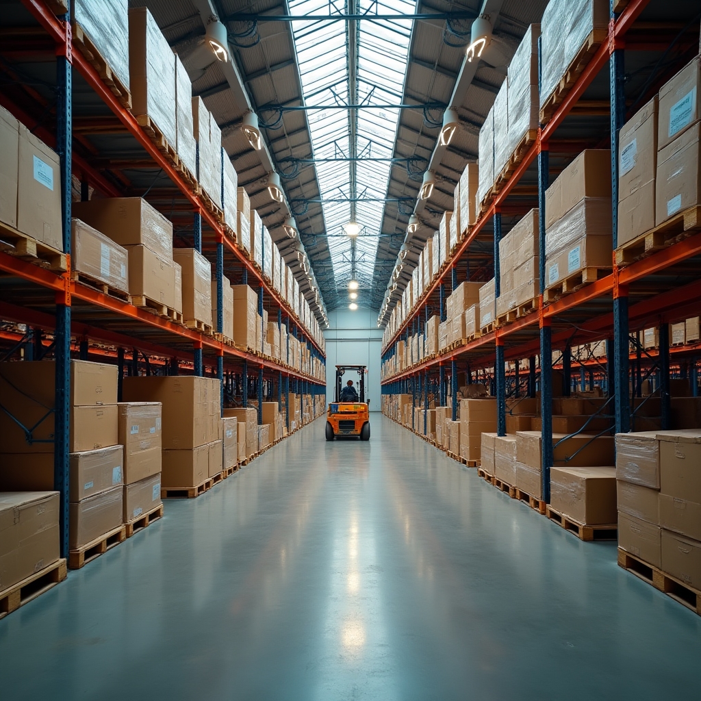 Современный склад торговой компании Казахстана